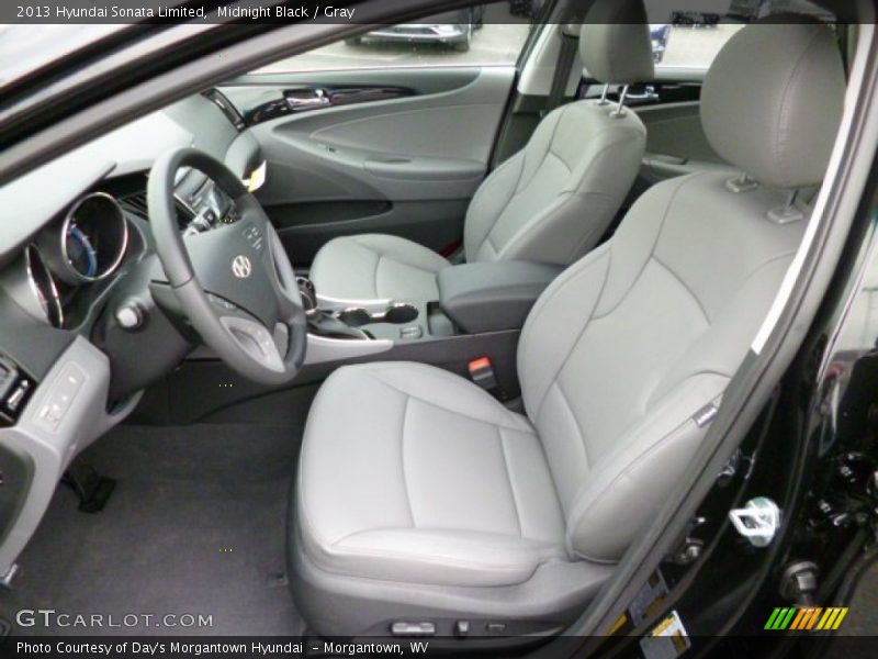 Midnight Black / Gray 2013 Hyundai Sonata Limited