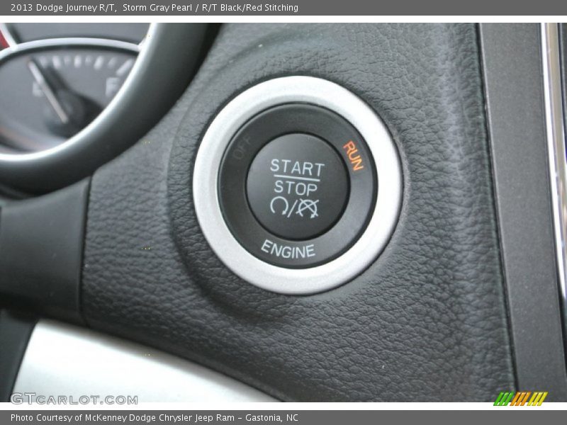 Storm Gray Pearl / R/T Black/Red Stitching 2013 Dodge Journey R/T