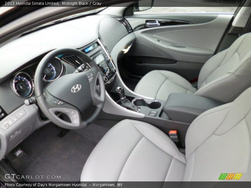 Midnight Black / Gray 2013 Hyundai Sonata Limited
