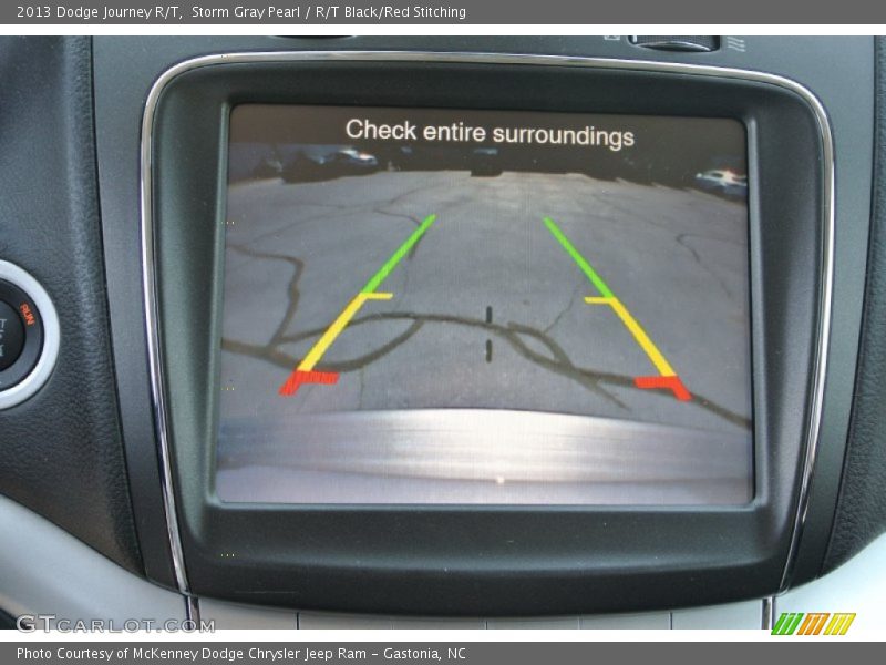 Storm Gray Pearl / R/T Black/Red Stitching 2013 Dodge Journey R/T