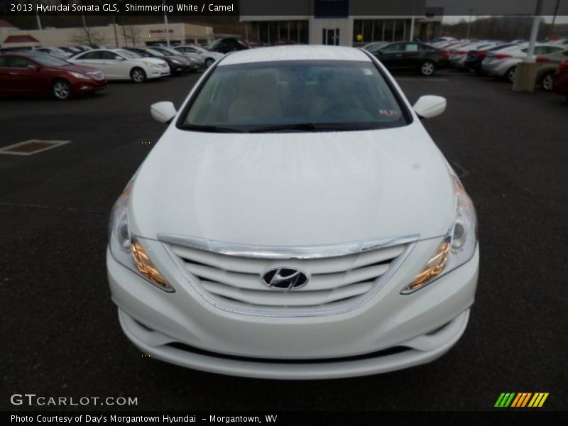 Shimmering White / Camel 2013 Hyundai Sonata GLS