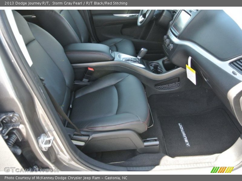 Storm Gray Pearl / R/T Black/Red Stitching 2013 Dodge Journey R/T