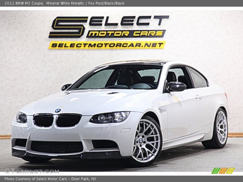 Mineral White Metallic / Fox Red/Black/Black 2011 BMW M3 Coupe