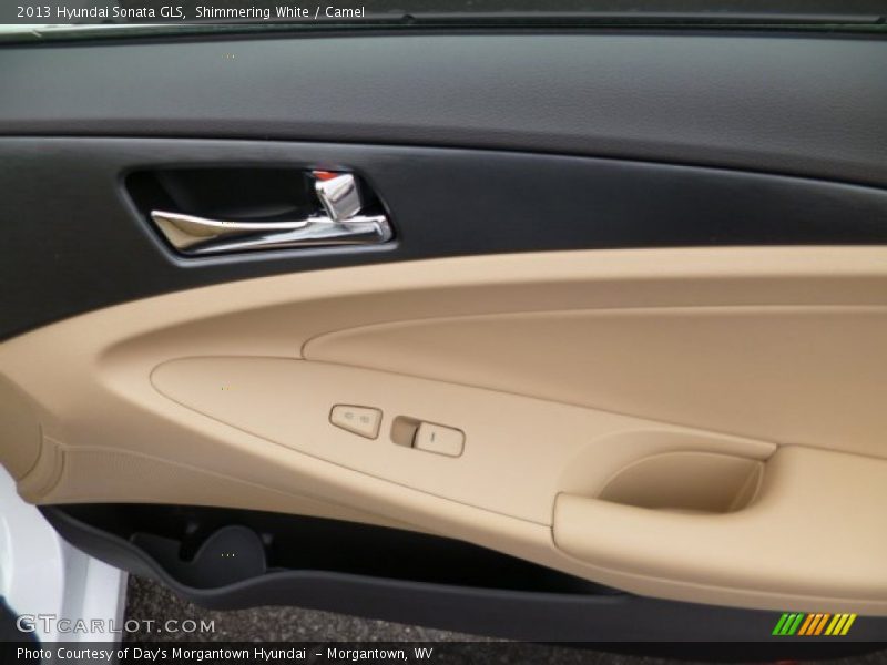 Shimmering White / Camel 2013 Hyundai Sonata GLS