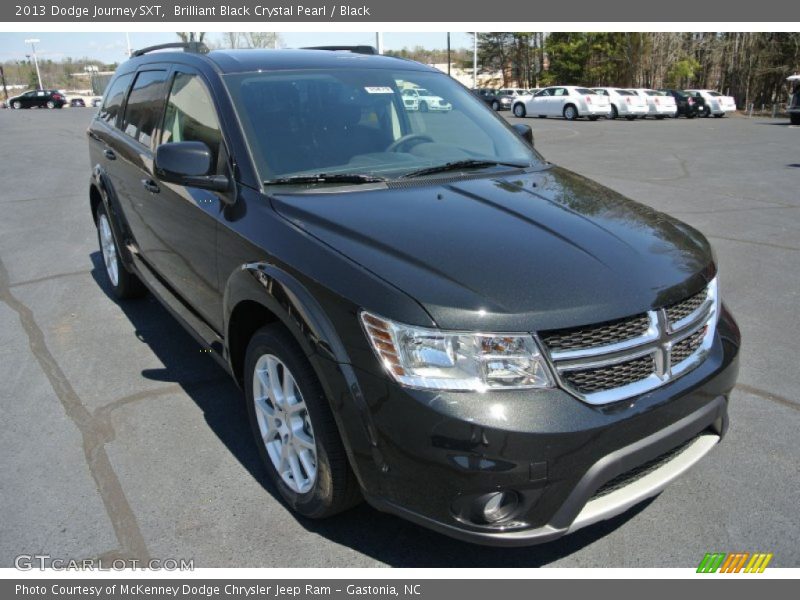 Brilliant Black Crystal Pearl / Black 2013 Dodge Journey SXT