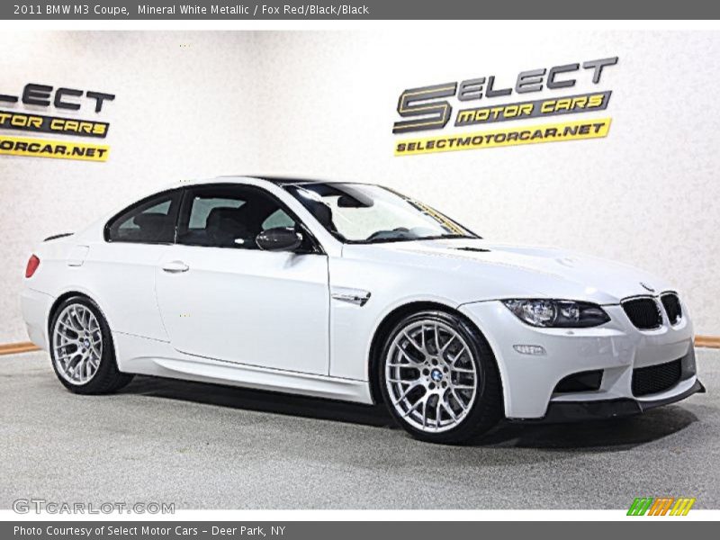 Mineral White Metallic / Fox Red/Black/Black 2011 BMW M3 Coupe