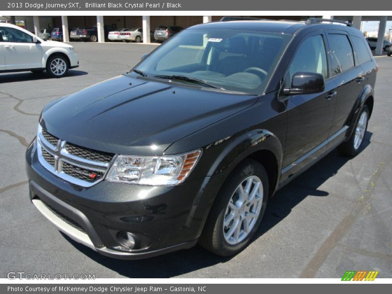 Brilliant Black Crystal Pearl / Black 2013 Dodge Journey SXT