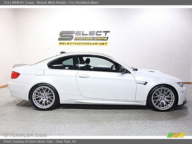 Mineral White Metallic / Fox Red/Black/Black 2011 BMW M3 Coupe