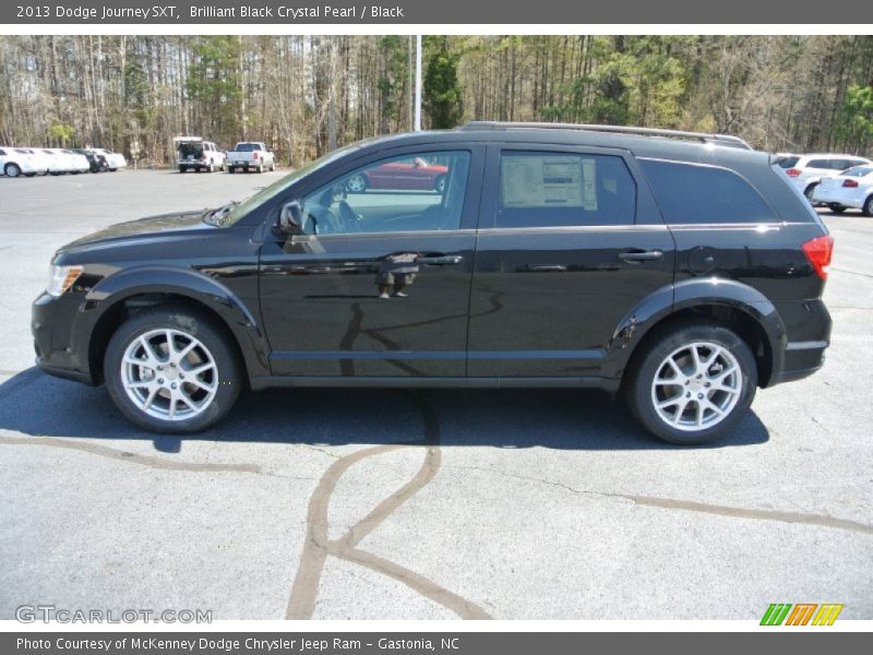 Brilliant Black Crystal Pearl / Black 2013 Dodge Journey SXT
