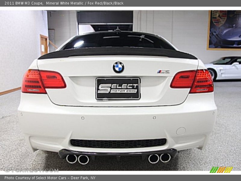 Mineral White Metallic / Fox Red/Black/Black 2011 BMW M3 Coupe