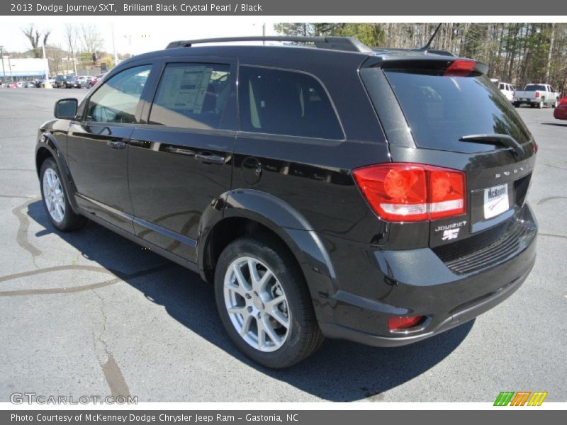 Brilliant Black Crystal Pearl / Black 2013 Dodge Journey SXT