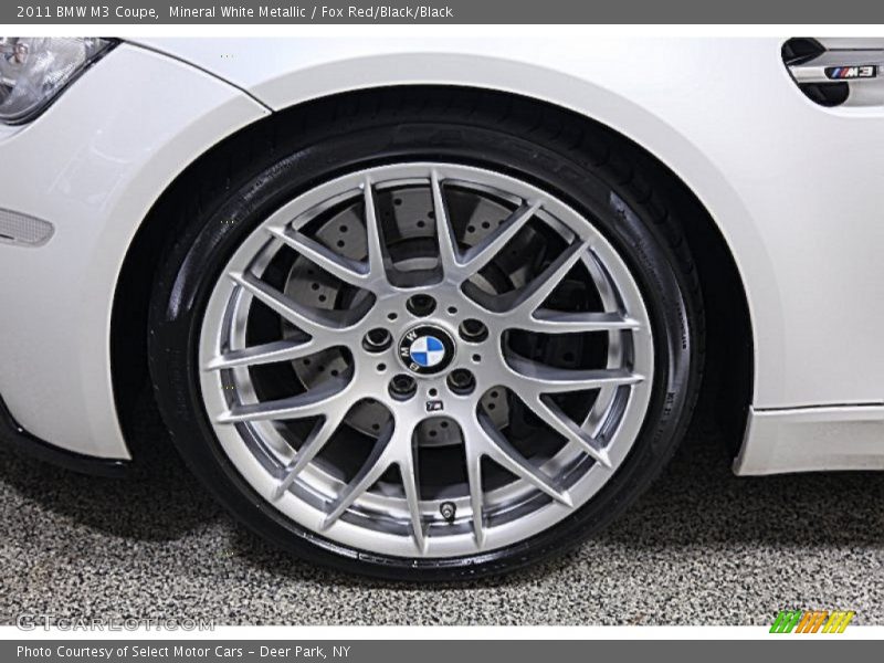Mineral White Metallic / Fox Red/Black/Black 2011 BMW M3 Coupe