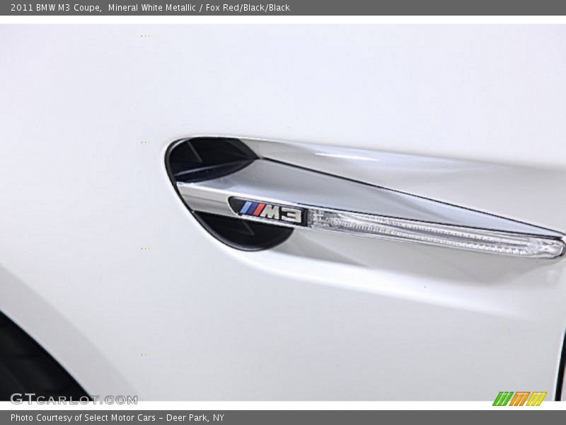 Mineral White Metallic / Fox Red/Black/Black 2011 BMW M3 Coupe