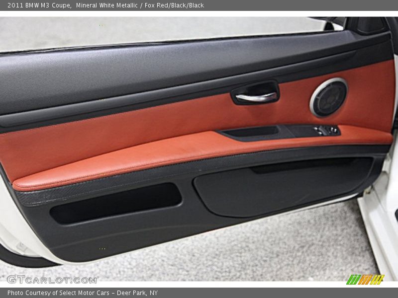 Mineral White Metallic / Fox Red/Black/Black 2011 BMW M3 Coupe