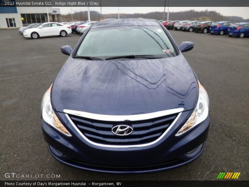 Indigo Night Blue / Gray 2013 Hyundai Sonata GLS