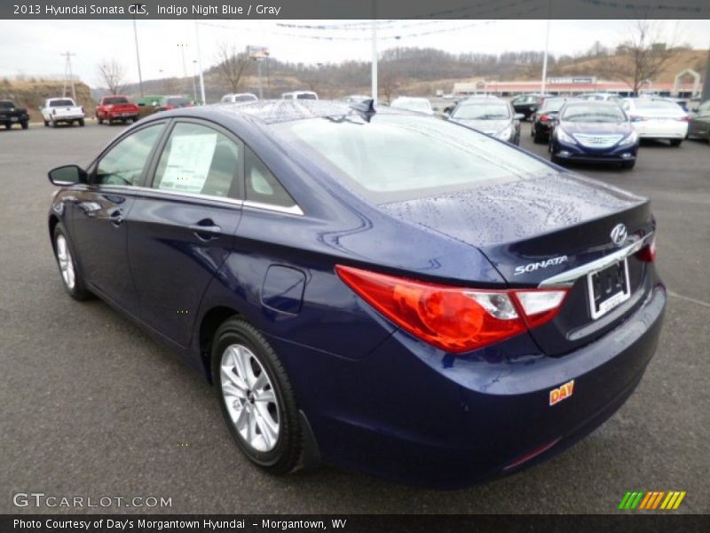 Indigo Night Blue / Gray 2013 Hyundai Sonata GLS