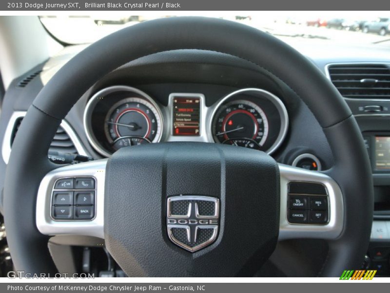 Brilliant Black Crystal Pearl / Black 2013 Dodge Journey SXT
