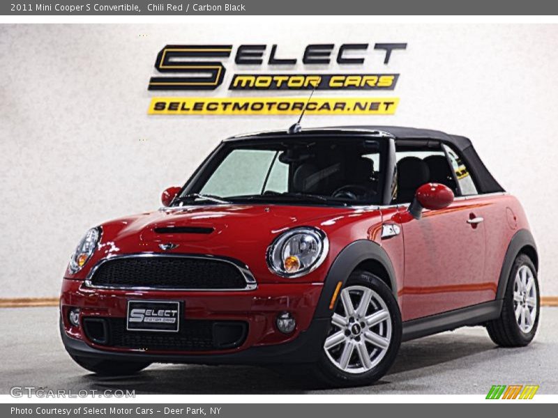 Chili Red / Carbon Black 2011 Mini Cooper S Convertible