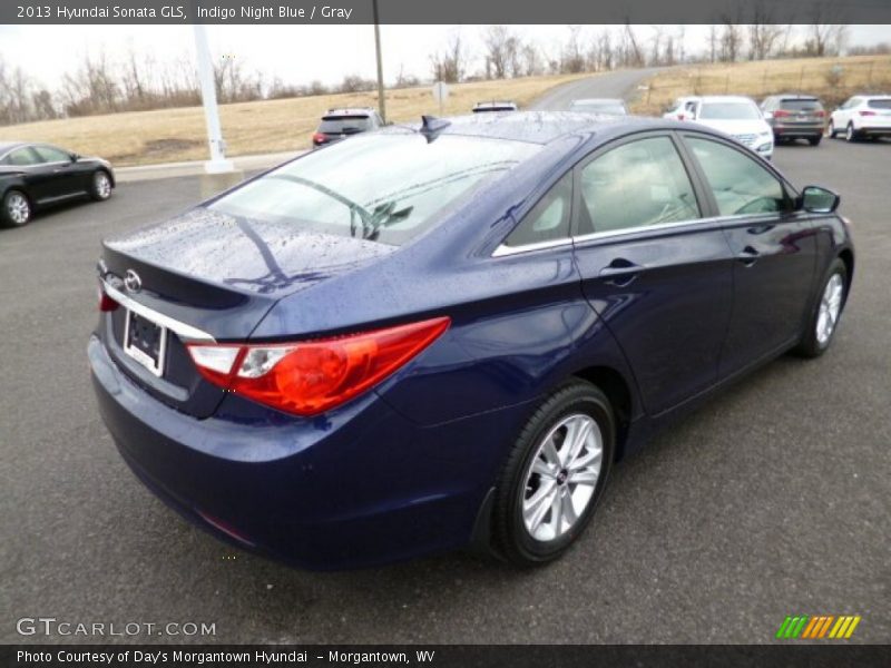 Indigo Night Blue / Gray 2013 Hyundai Sonata GLS