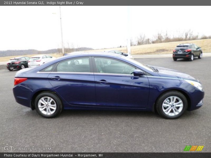 Indigo Night Blue / Gray 2013 Hyundai Sonata GLS