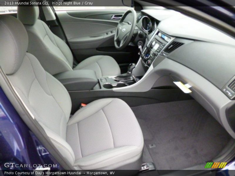 Indigo Night Blue / Gray 2013 Hyundai Sonata GLS