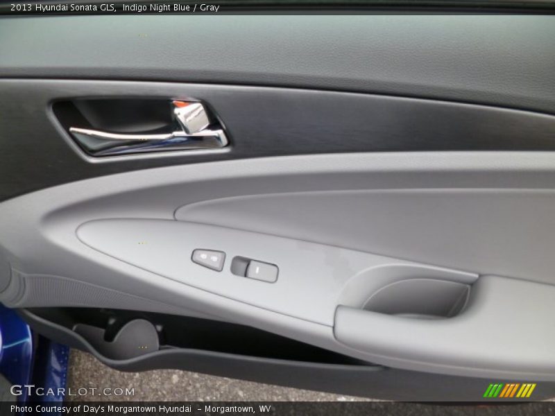 Indigo Night Blue / Gray 2013 Hyundai Sonata GLS