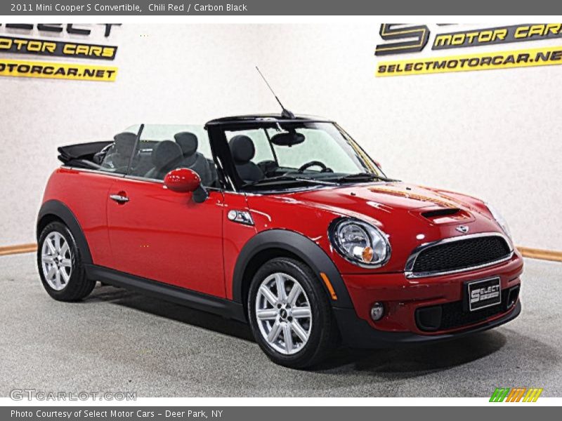 Chili Red / Carbon Black 2011 Mini Cooper S Convertible