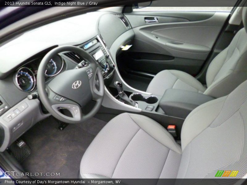 Indigo Night Blue / Gray 2013 Hyundai Sonata GLS