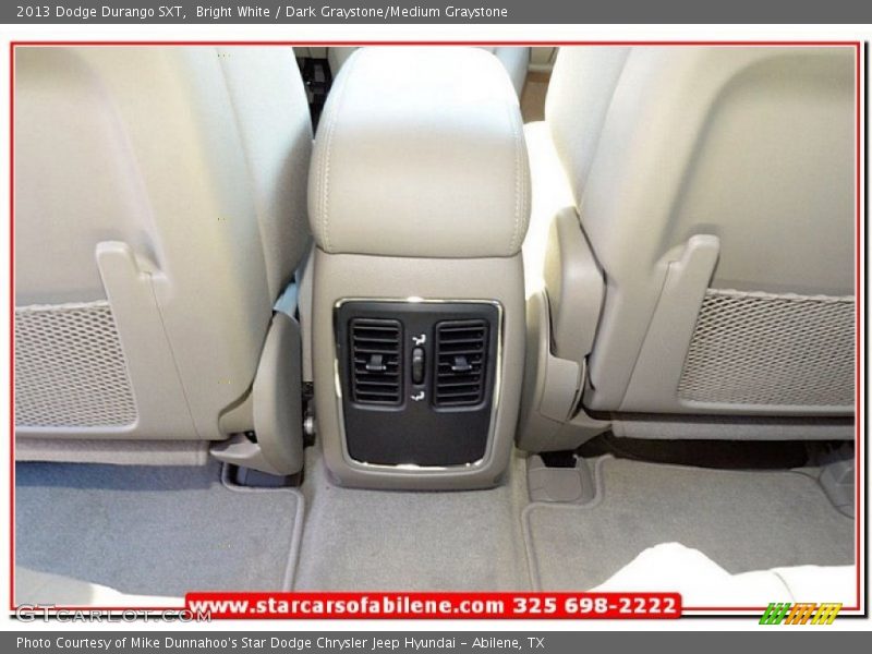 Bright White / Dark Graystone/Medium Graystone 2013 Dodge Durango SXT