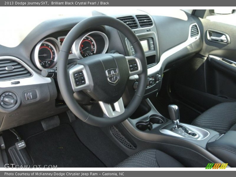 Brilliant Black Crystal Pearl / Black 2013 Dodge Journey SXT