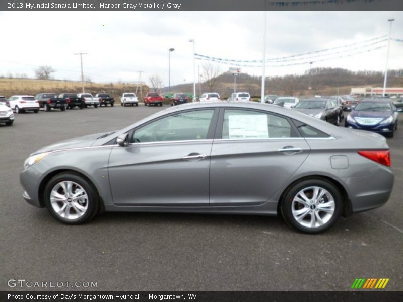 Harbor Gray Metallic / Gray 2013 Hyundai Sonata Limited