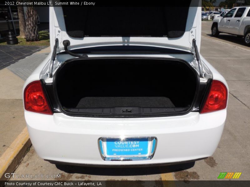 Summit White / Ebony 2012 Chevrolet Malibu LT