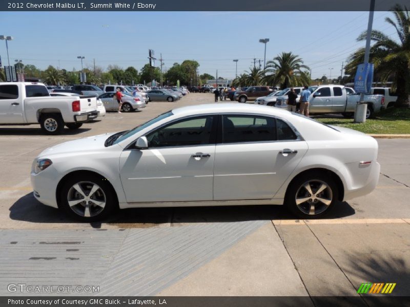 Summit White / Ebony 2012 Chevrolet Malibu LT