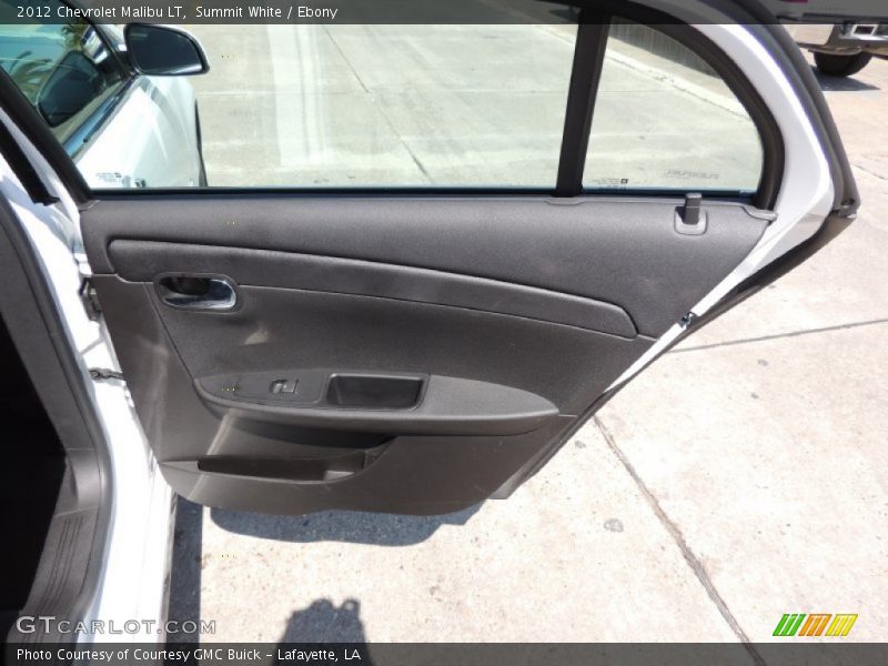 Summit White / Ebony 2012 Chevrolet Malibu LT