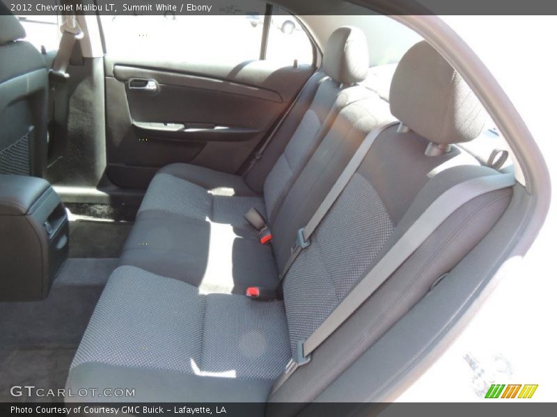 Summit White / Ebony 2012 Chevrolet Malibu LT