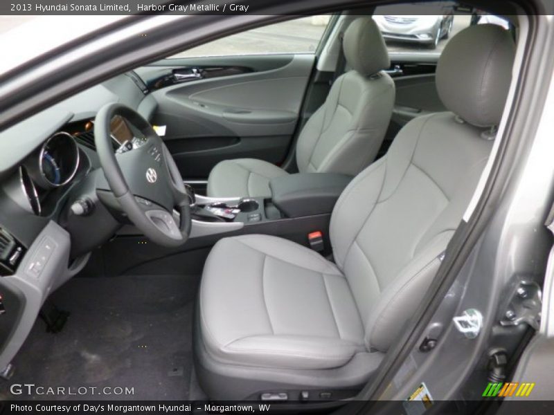 Harbor Gray Metallic / Gray 2013 Hyundai Sonata Limited