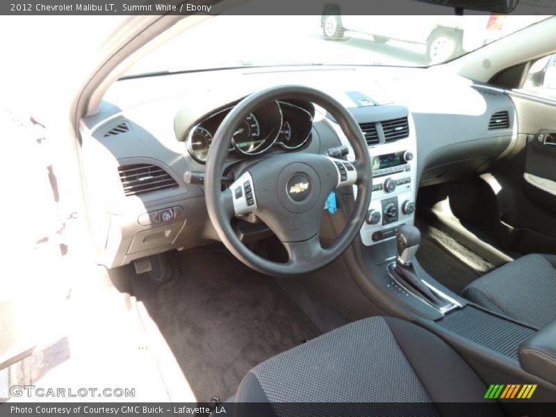 Summit White / Ebony 2012 Chevrolet Malibu LT