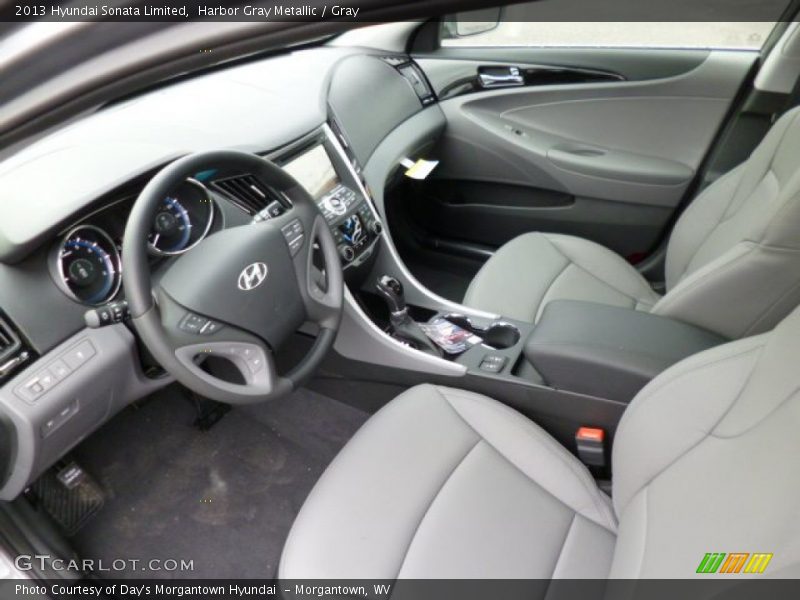 Harbor Gray Metallic / Gray 2013 Hyundai Sonata Limited