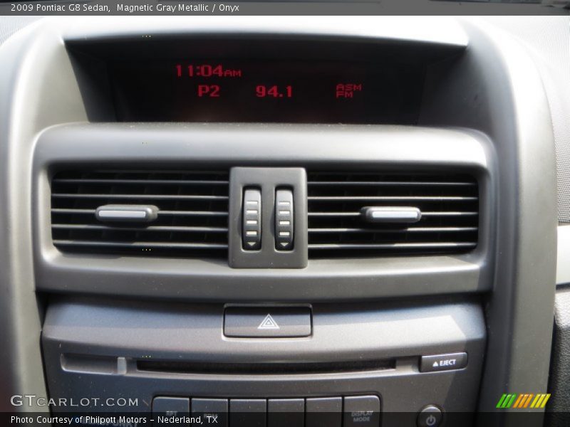Magnetic Gray Metallic / Onyx 2009 Pontiac G8 Sedan