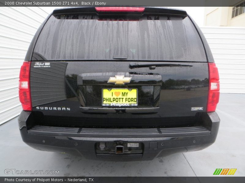 Black / Ebony 2008 Chevrolet Suburban 1500 Z71 4x4