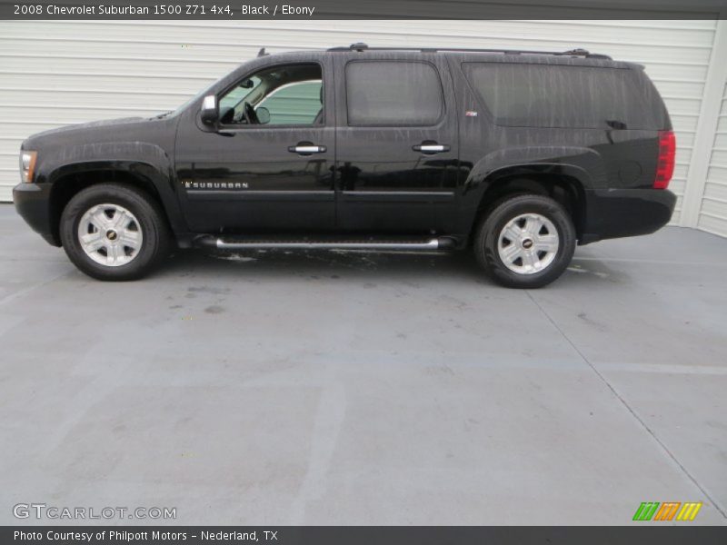 Black / Ebony 2008 Chevrolet Suburban 1500 Z71 4x4