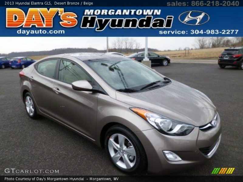Desert Bronze / Beige 2013 Hyundai Elantra GLS