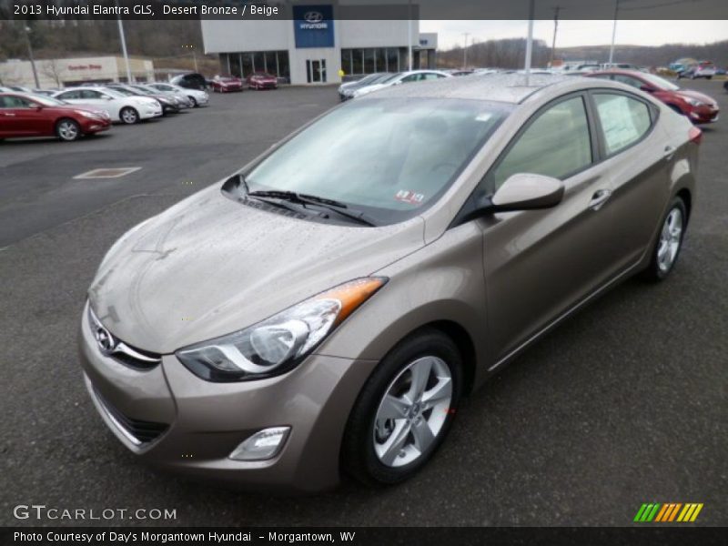 Desert Bronze / Beige 2013 Hyundai Elantra GLS