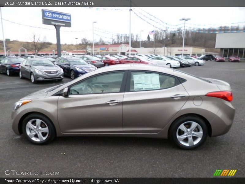 Desert Bronze / Beige 2013 Hyundai Elantra GLS