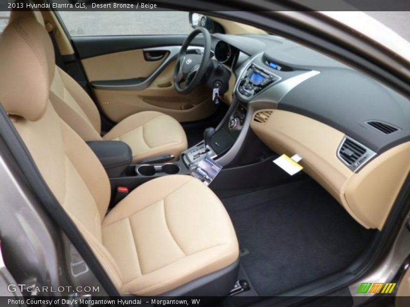 Desert Bronze / Beige 2013 Hyundai Elantra GLS