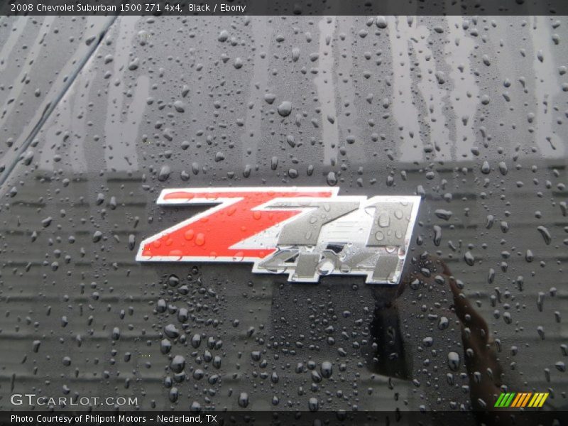 Black / Ebony 2008 Chevrolet Suburban 1500 Z71 4x4