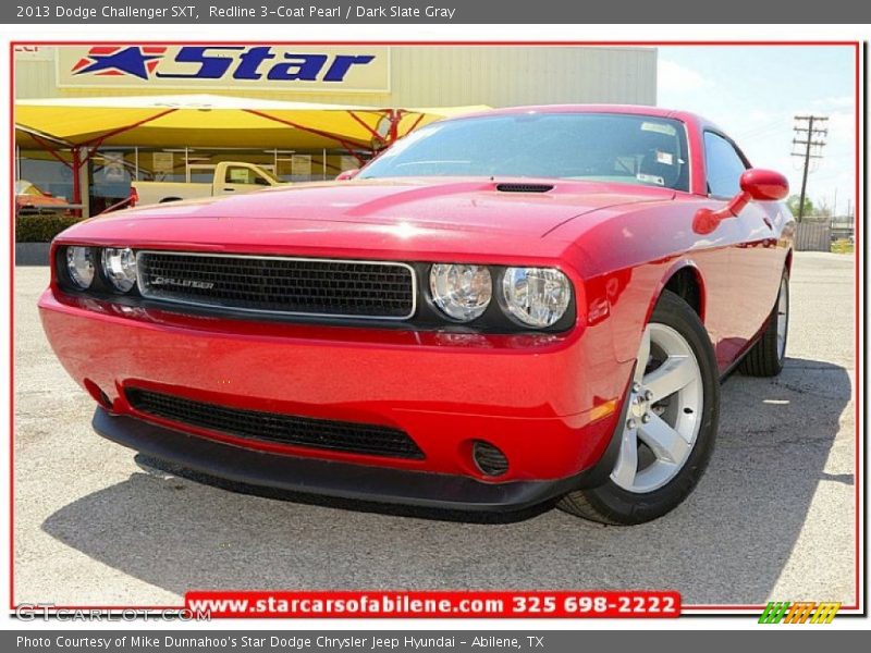 Redline 3-Coat Pearl / Dark Slate Gray 2013 Dodge Challenger SXT
