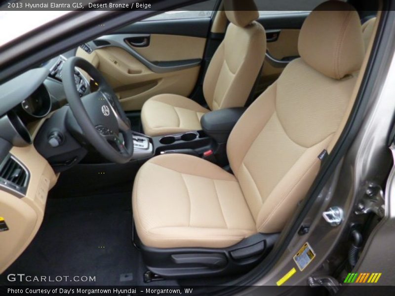 Desert Bronze / Beige 2013 Hyundai Elantra GLS