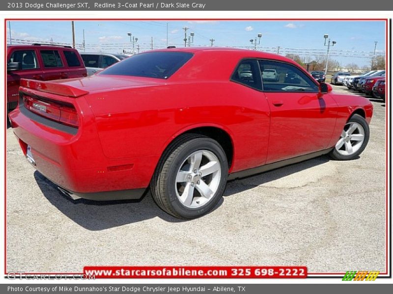 Redline 3-Coat Pearl / Dark Slate Gray 2013 Dodge Challenger SXT