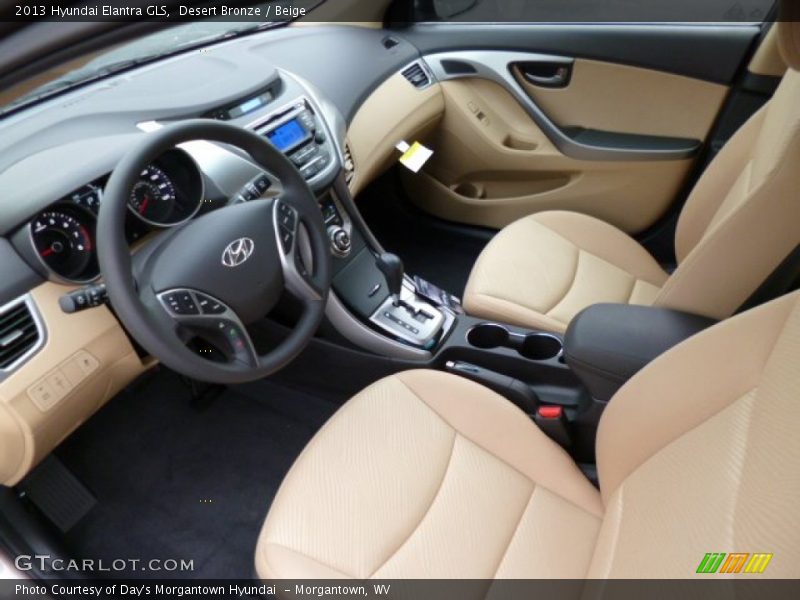 Desert Bronze / Beige 2013 Hyundai Elantra GLS